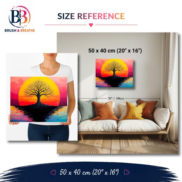 Version 1.0.0 Awakening Tree, 50 × 40 cm (20"x16"), 24 colors