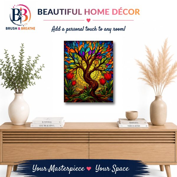 Version 1.0.0 Glass Tree, 40 × 50 cm (16"x20"), 24-colors