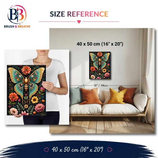 Version 1.0.0 Wildflower Wings, 40 × 50 cm (16"x20"), 36-colors