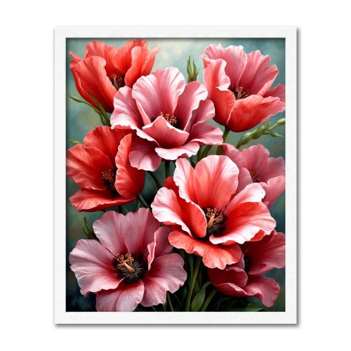 Version 1.0.0 Pink Poppies, 40 × 50 cm (16"x20"), 24-colors