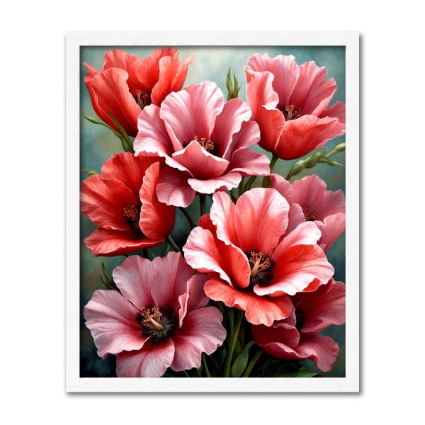 Version 1.0.0 Pink Poppies, 40 × 50 cm (16"x20"), 24-colors