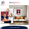 Beautiful Goddess with Floral Crown, 40x50cm (16"x20"), 24-colors