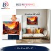 Version 1.0.0 Mesa Sunset Glow, 50 × 40 cm (20"x16"), 24 colors