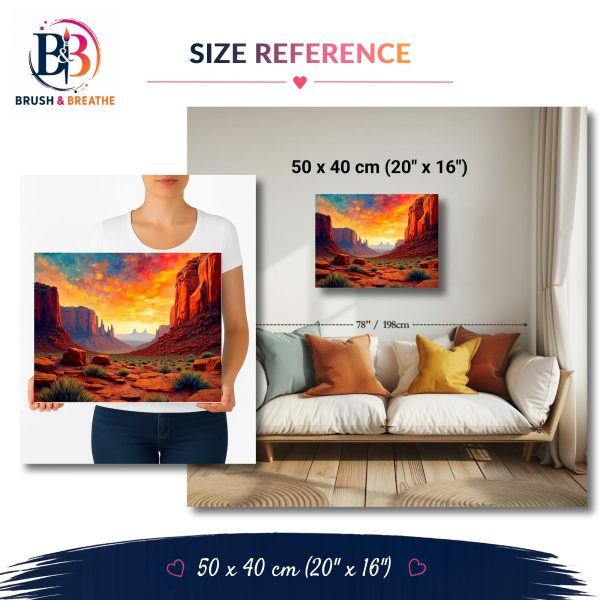 Version 1.0.0 Mesa Sunset Glow, 50 × 40 cm (20"x16"), 24 colors