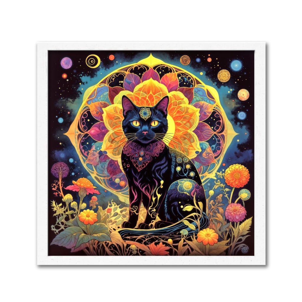 Third Eye Cat, 40 × 40 cm (15.75"x15.75"), 24 colors