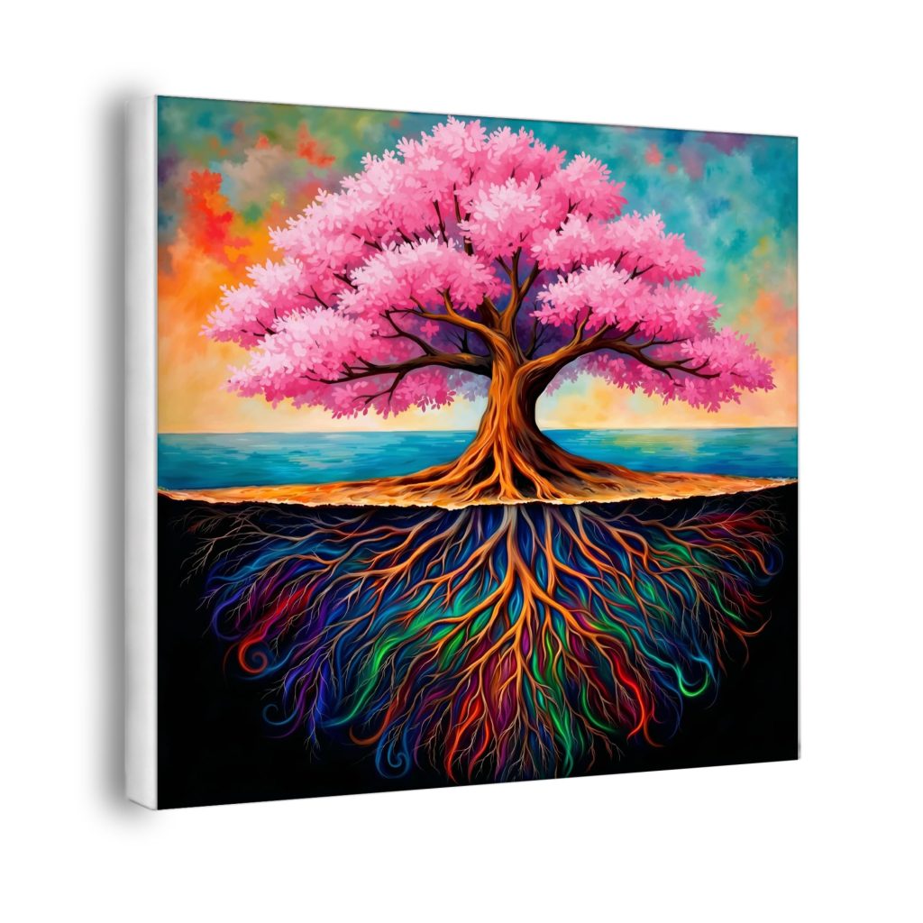 Beneath The Blossoms, 50 × 50 cm (19.7”x19.7”), 36 colors