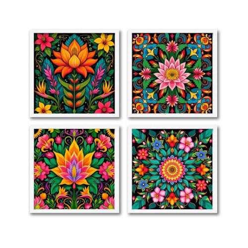 Version 1.0.0 Bloom & Breathe, set of 4 x 30.5 × 30.5 cm (12"x12"), 36-colors
