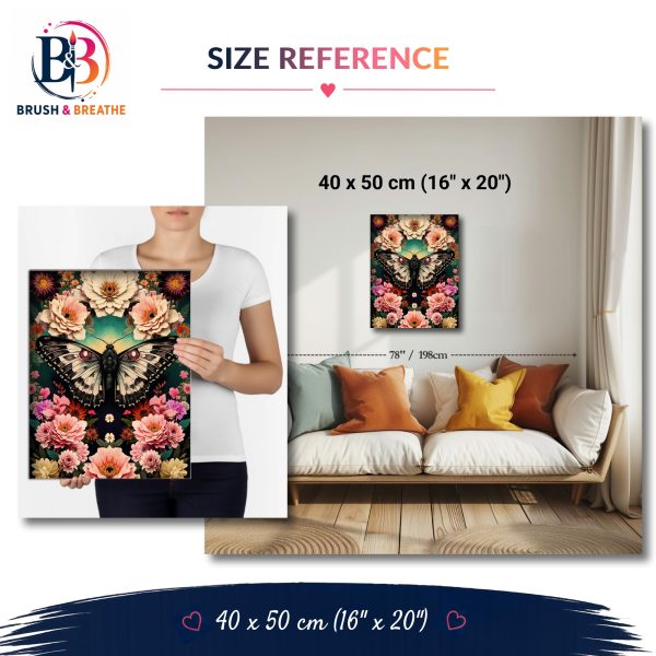 Version 1.0.0 Moth Bloom, 40 × 50 cm (16"x20"), 24-colors
