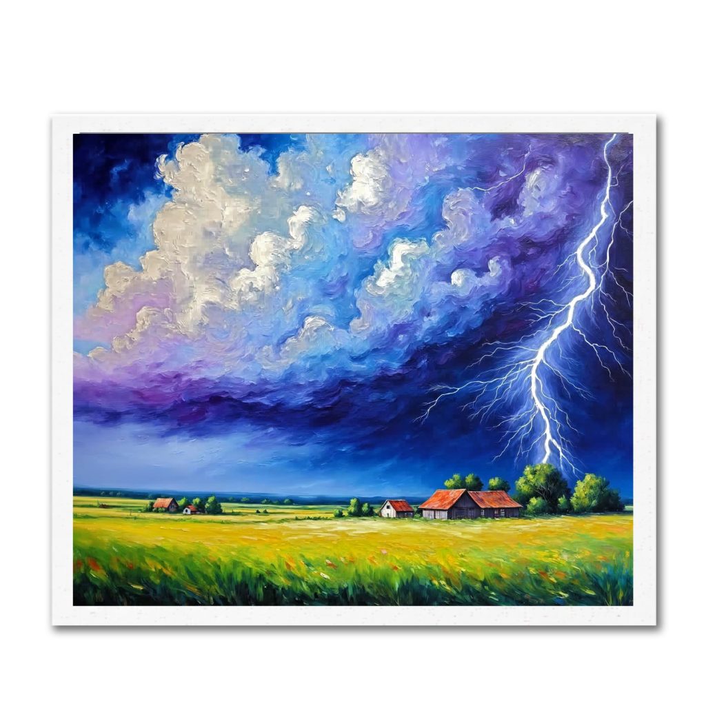 Fields of Lightening, 50 × 40 cm (20"x16"), 24 colors