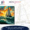Version 1.0.0 Sunset Sailing, 40 × 50 cm (16"x20"), 36-colors