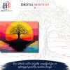 Version 1.0.0 Awakening Tree, 50 × 40 cm (20"x16"), 24 colors