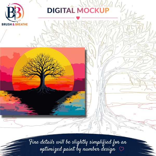 Version 1.0.0 Awakening Tree, 50 × 40 cm (20"x16"), 24 colors
