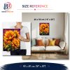 Version 1.0.0 Sunflowers at Sunset, 40 × 50 cm (16"x20"), 24-colors