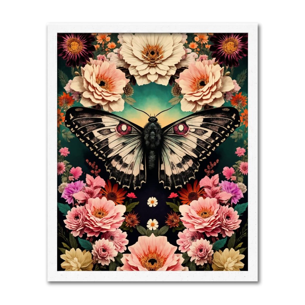 Moth Bloom, 40 × 50 cm (16"x20"), 24-colors