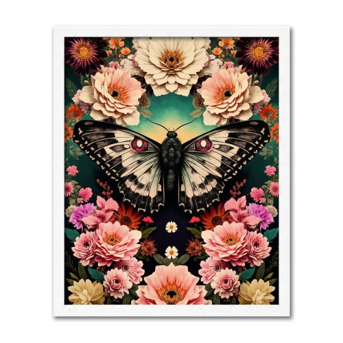 Version 1.0.0 Moth Bloom, 40 × 50 cm (16"x20"), 24-colors