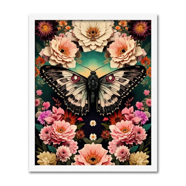 Version 1.0.0 Moth Bloom, 40 × 50 cm (16"x20"), 24-colors