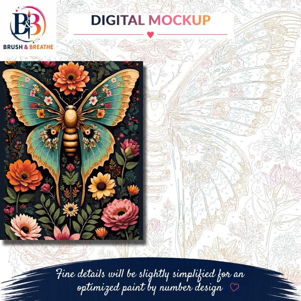 Version 1.0.0 Wildflower Wings, 40 × 50 cm (16"x20"), 36-colors