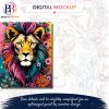 Version 1.0.0 Flowermane Lion, 40 × 50 cm (16"x20"), 24 colors