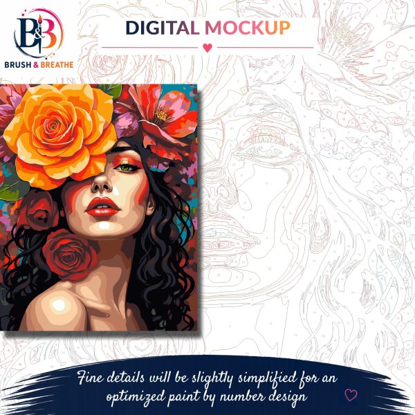 Version 1.0.0 Rose Goddess, 40 × 50 cm (16"x20"), 24-colors
