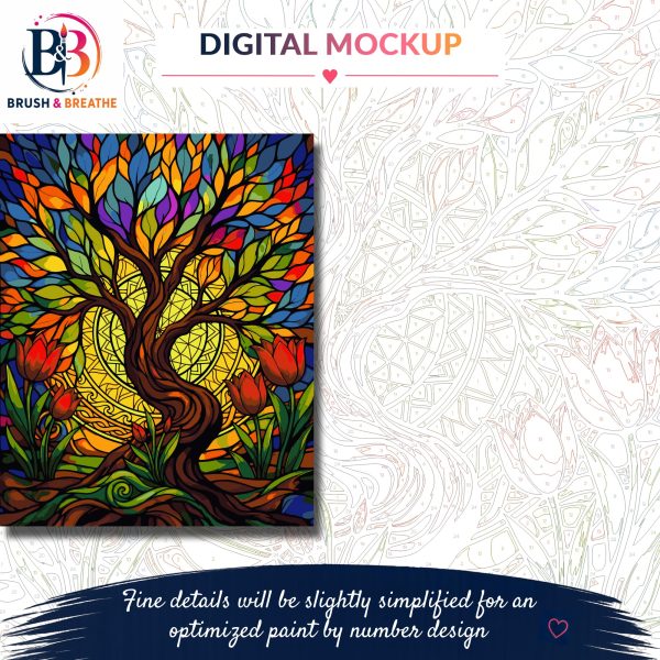 Version 1.0.0 Glass Tree, 40 × 50 cm (16"x20"), 24-colors