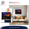 Template3-size-reference Cosmic Camping, 50 × 40 cm (20"x16"), 36 colors