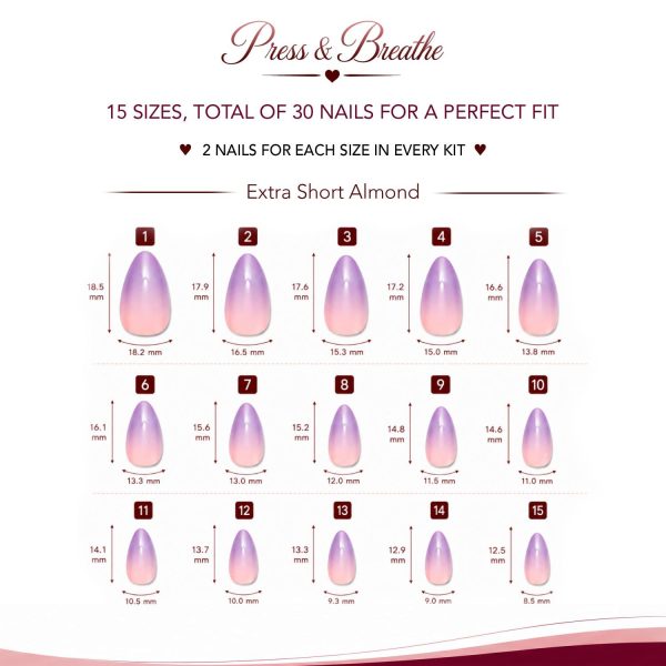 Version 1.0.0 Lavender Kiss - Extra Short Almond
