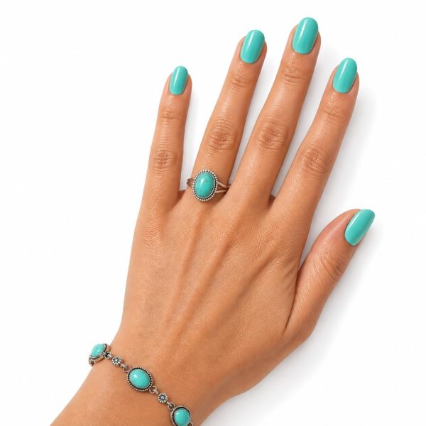 Out of Office - Turquoise - Extra Short Oval