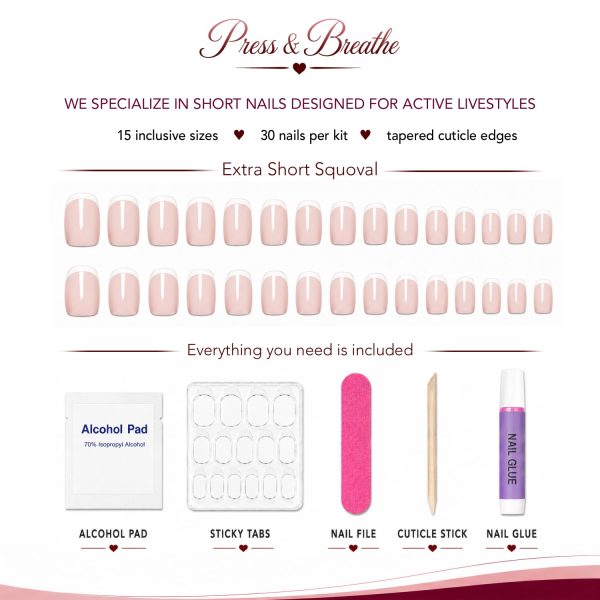Version 1.0.0 Sunday in Paris - French Tips - Extra Short Squoval
