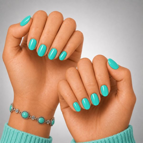 Out of Office - Turquoise - Extra Short Oval