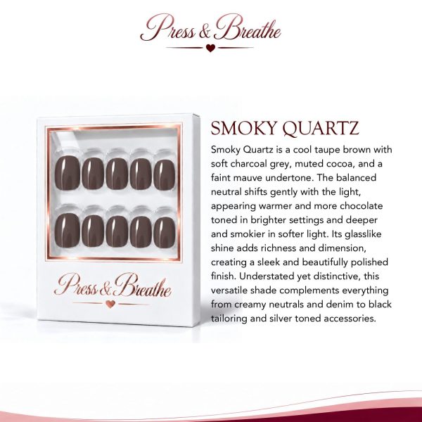 Smoky Quartz - Extra Short Squoval