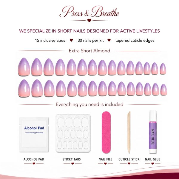 Version 1.0.0 Lavender Kiss - Extra Short Almond