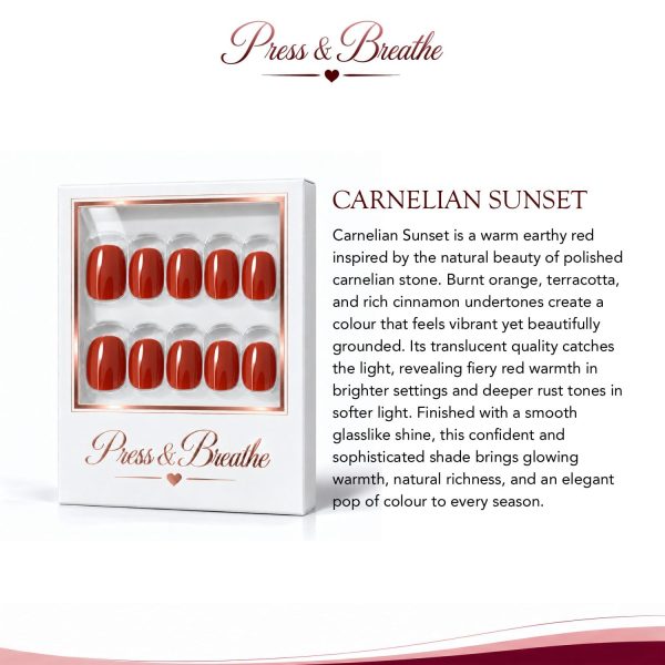 Carnelian Sunset - Extra Short Squoval