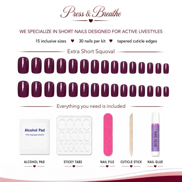 Version 1.0.0 Midnight Plum - Extra Short Squoval