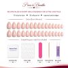 Template 1 - included Polished Pink - Extra Short Almond Shape