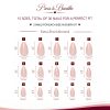Template 2 - nail sizes Polished Pink - Extra Short Almond Shape